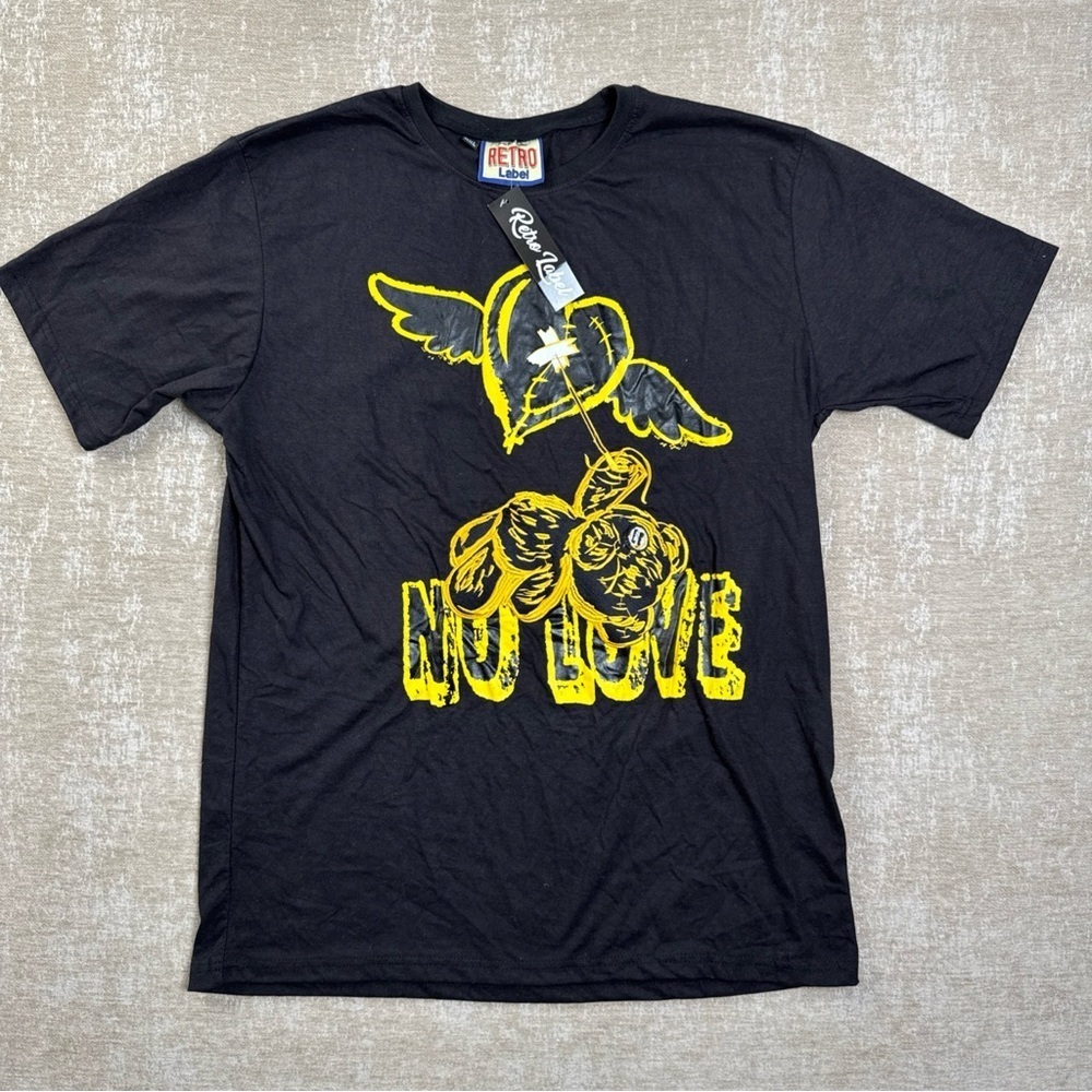 Retro Label No Love T-Shirt SZ XXL